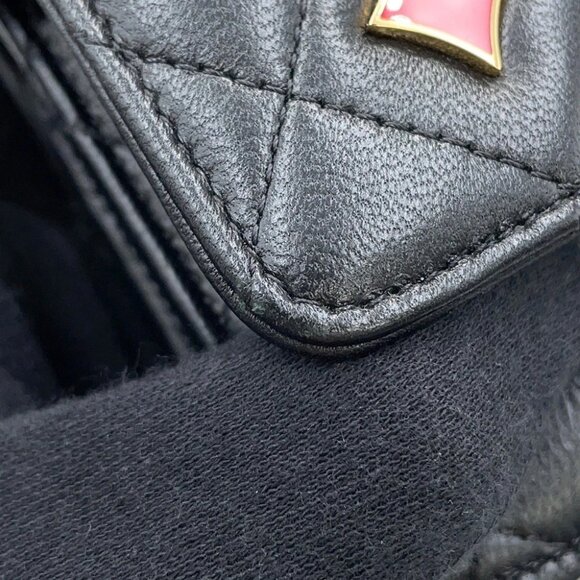 CHANEL Monaco Series Chain Wallet Lambskin Black AP3076 - Picture 10 of 14